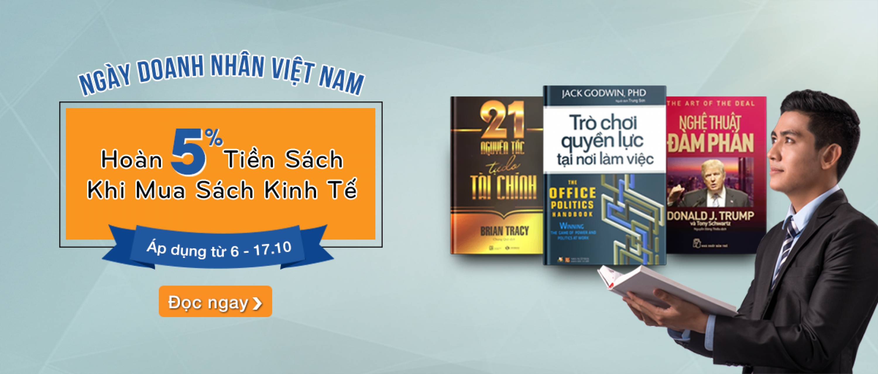 Ngày Doanh Nhân Việt Nam – Hoàn 5% Tiền Sách Khi Mua Sách Kinh Tế